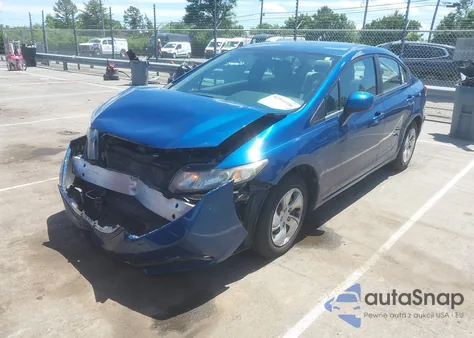 2013 Honda Civic Lx из США, поврежденный, VIN 2HGFB2F52DH525907